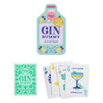 Playing cards with Gin drinks theme by Ridley's in white and green