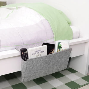 Large Felt Bedside Pocket in Grey