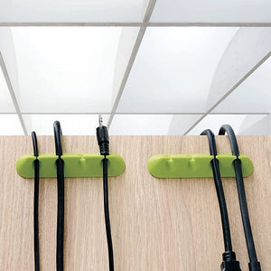 Cable Holder Set of Two Grey Green