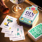 Playing cards with Gin drinks theme by Ridley's in white and green