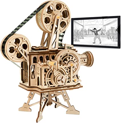 Vitascope Film Projector DIY Wood 3D Puzzle Robotime Craft Set