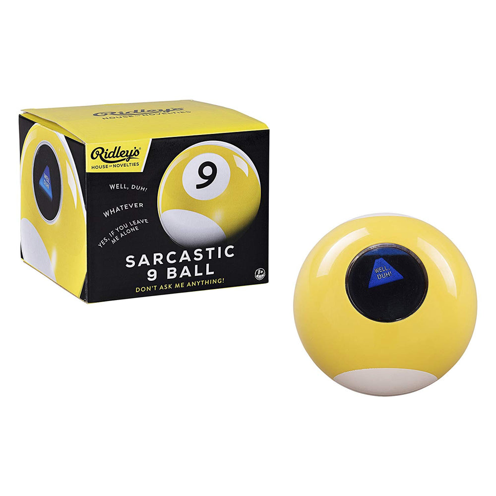 Sarcastic 9 Ball by Ridley's in yellow
