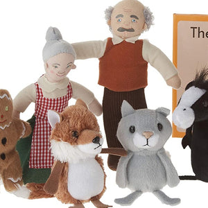 
            
                Load image into Gallery viewer, The Gingerbread Man Finger Puppet Story-Telling Set Orange
            
        