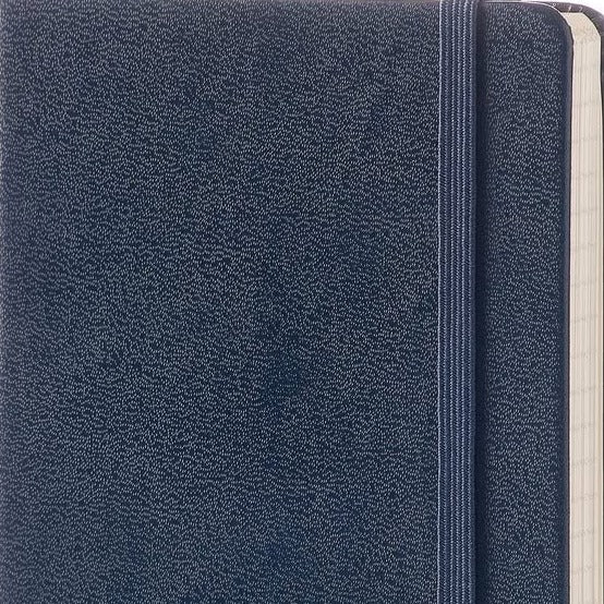 Moleskine Notebook Pocked-Sized Plain Hardback with Closure Sapphire Blue