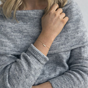 Bracelet with three small stars in silver