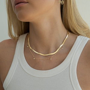 Necklace Tiny Freshwater Pearls Gold Timi