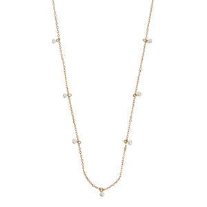 
            
                Load image into Gallery viewer, Necklace Tiny Freshwater Pearls Gold Timi
            
        
