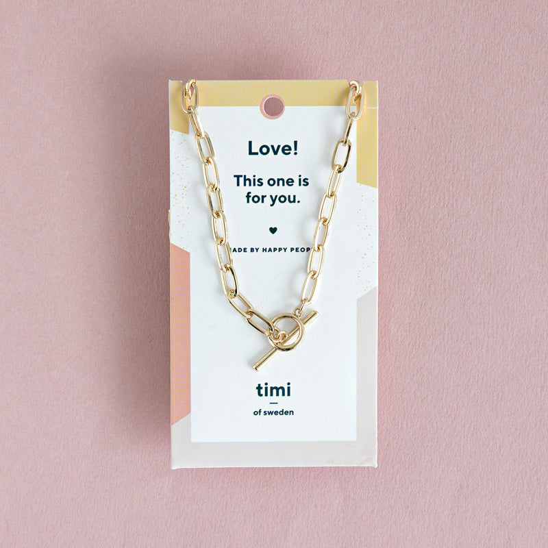 Chunky Chain Neck Gold Plated Timi