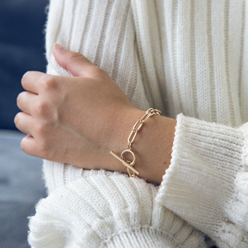 Chunky Chain Bracelet Gold Plated Timi