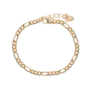 Bracelet Mixed Chain Link Gold Plated Timi