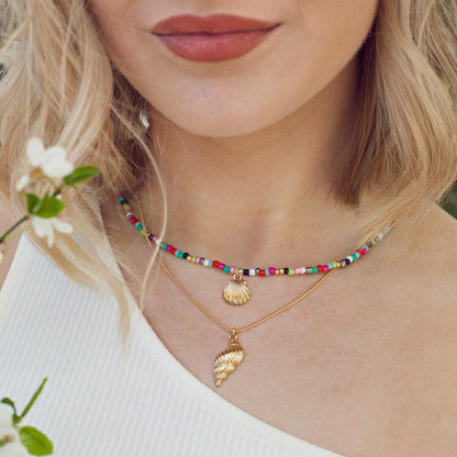 Necklace Sea Shell Gold Plated Timi Charm