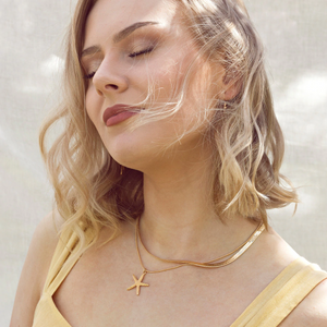 Necklace Starfish Gold Plated Charm Timi