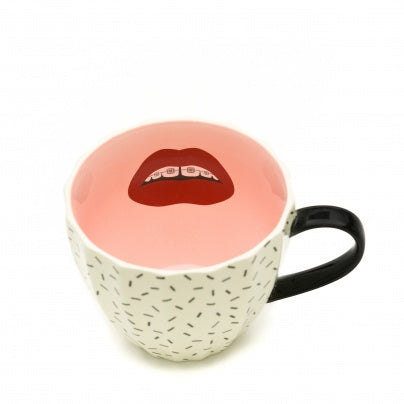Mug Tatty Divine Dental Bling Sprinkles Cream Black Pink