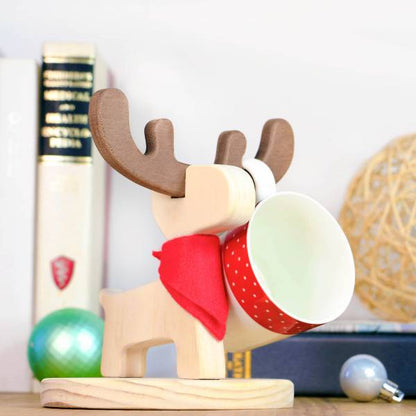 Desk Tidy Cup Holder/ Jewellery Stand Accessories Reindeer