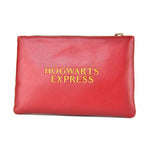 Harry Potter pouch with Hogwarts Express Platform 9 3/4 in maroon red