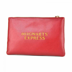 
            
                Load image into Gallery viewer, Harry Potter pouch with Hogwarts Express Platform 9 3/4 in maroon red
            
        