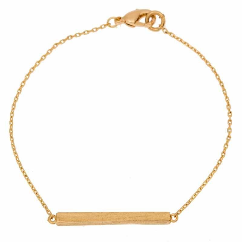 Bar Bracelet Gold Plated