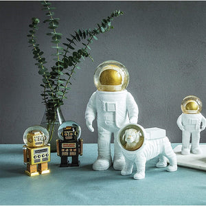 Snow Globe Robot Summer Globe Black