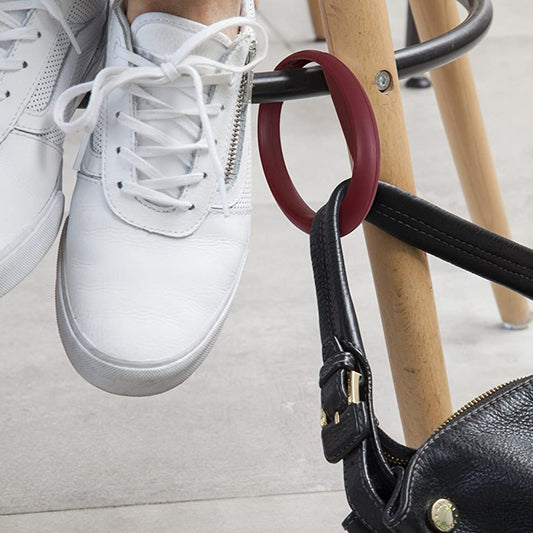 Bag Hook Burgundy Safety Travel Accessory