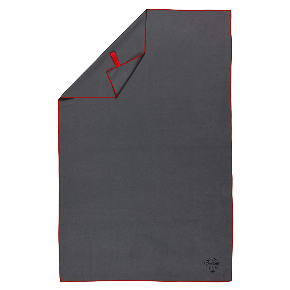 
            
                Load image into Gallery viewer, Travel microfiber towel quick dry and lightweight in grey
            
        