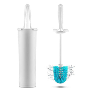 Drip-Free Toilet Brush Spinning Hygienic Spindry Blue White Dreamfarm