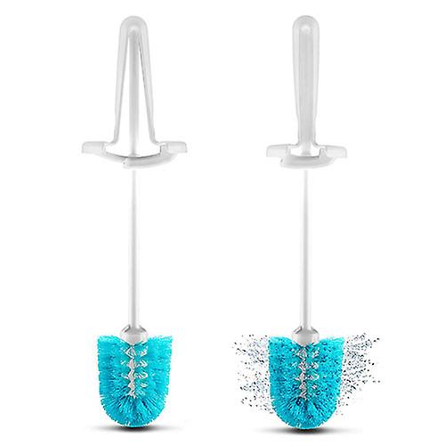 Drip-Free Toilet Brush Spinning Hygienic Spindry Blue White Dreamfarm