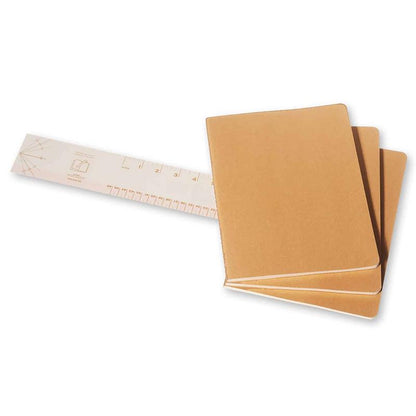 Moleskine Plain Cahier Xl - Kraft Cover (3 Set) - Moleskine Cahier
