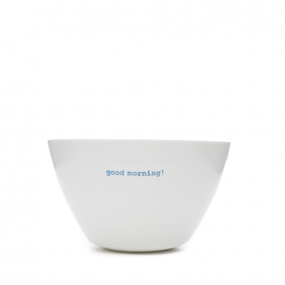 Bowl Medium 'Good Morning' Porcelain Keith Brymer Jones White