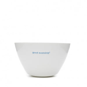 Bowl Medium 'Good Morning' Porcelain Keith Brymer Jones White