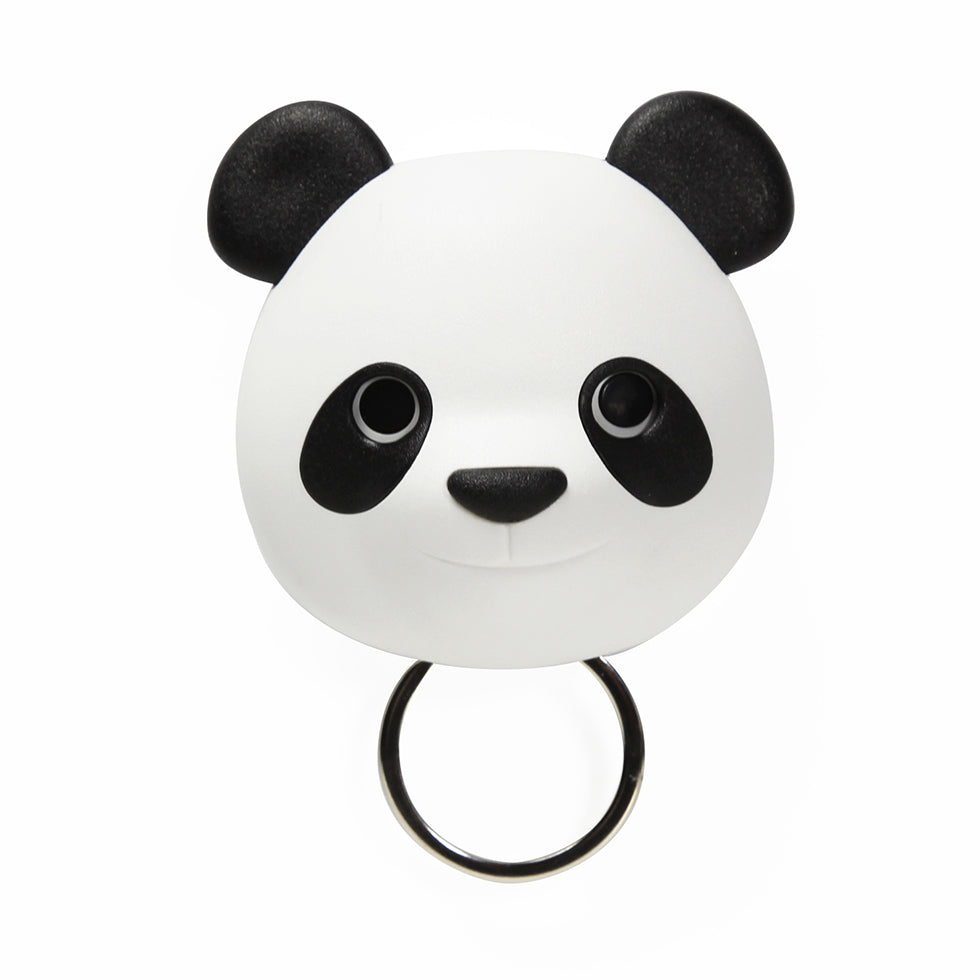 Keys holder wall mounted Panda in white