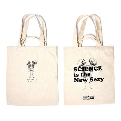 Glass Specimen Jar and Linen Tote Bag Together Forever