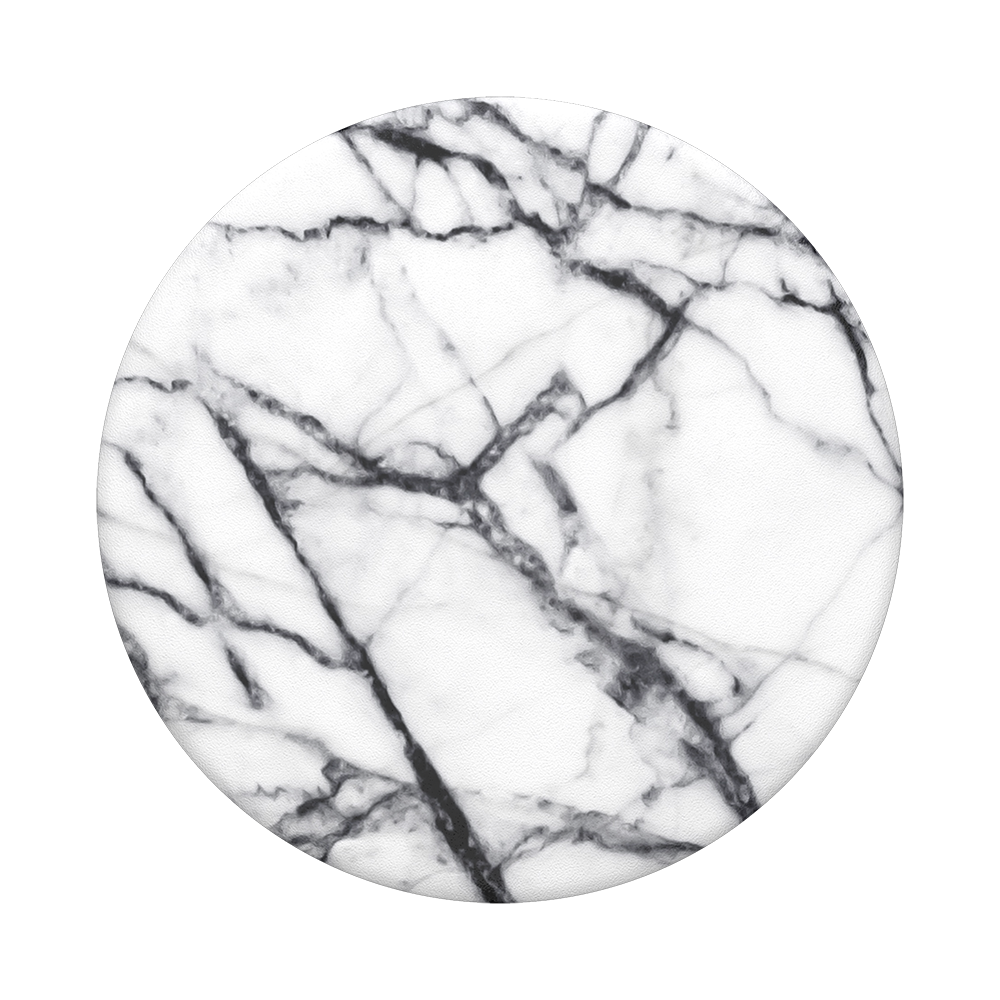 
            
                Load image into Gallery viewer, Mobile accessory expanding hand-grip and stand Popsocket in white marble
            
        