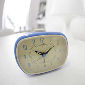 Retro Alarm Clock Blue Kikkerland