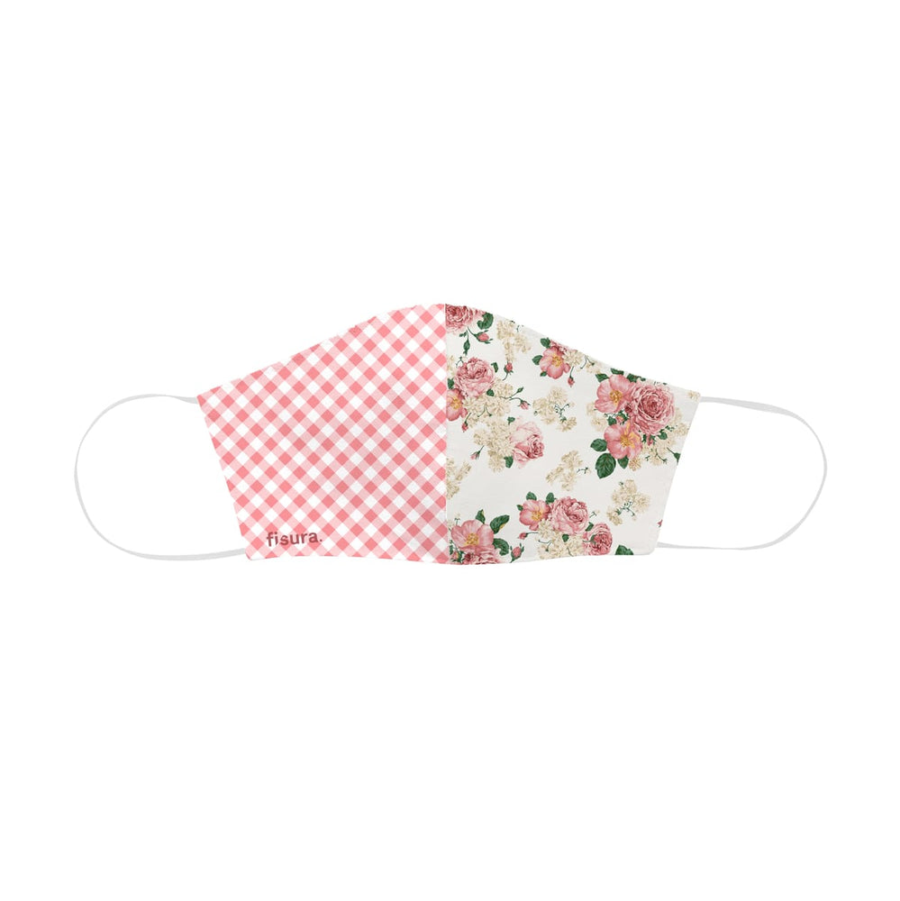 Face Mask Adult Vichy Floral and Pink Check