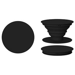 Mobile accessory expanding hand-grip and stand Popsocket in black
