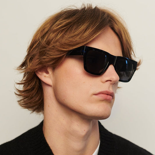 Sunglasses Unisex Blue Chunky Square Frame A. Kjaerbede | Agnes