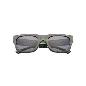 Sunglasses Unisex Chunky Green Marble Square Frame A. Kjaerbede | Agnes