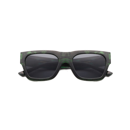 Sunglasses Unisex Chunky Green Marble Square Frame A. Kjaerbede | Agnes