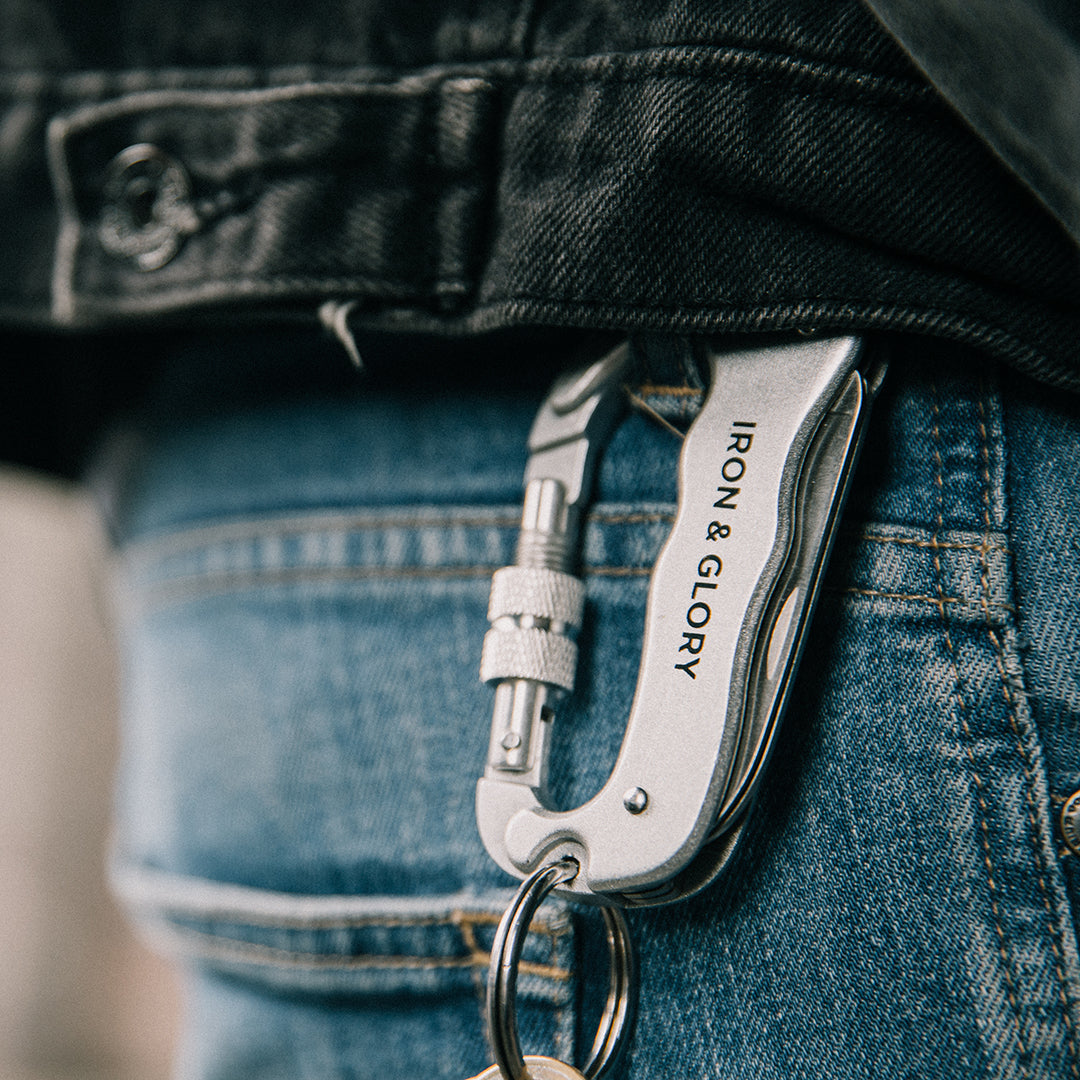 4-in-1 Carabiner tool 'Always Ready' Silver