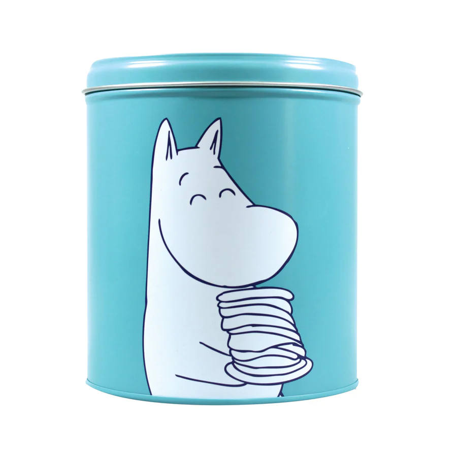 Gift Tin & Apron Set Moomin Troll for Children Blue Green