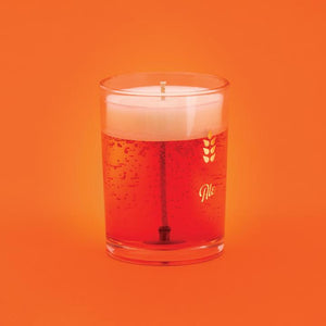 Candle Luckies Beer Ale Orange White