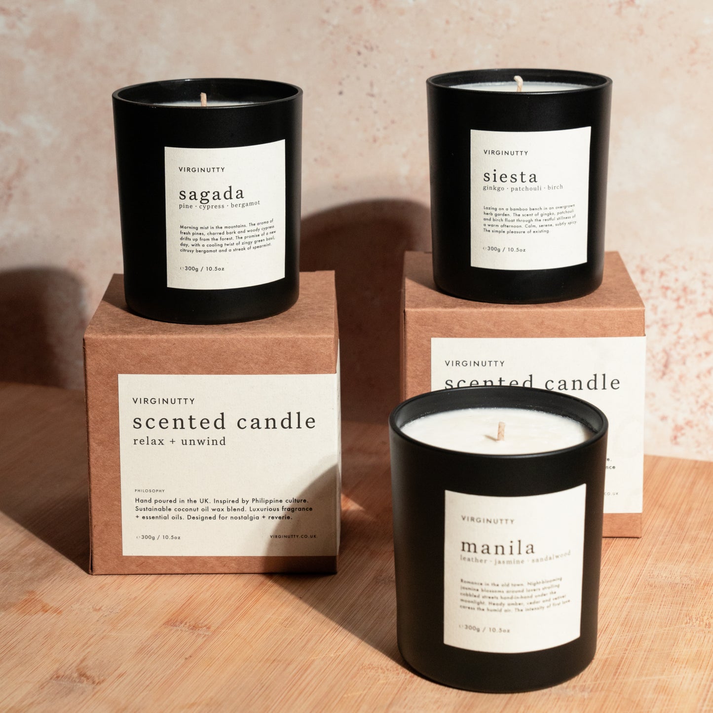 Coconut Wax Candle Siesta Scented 300g