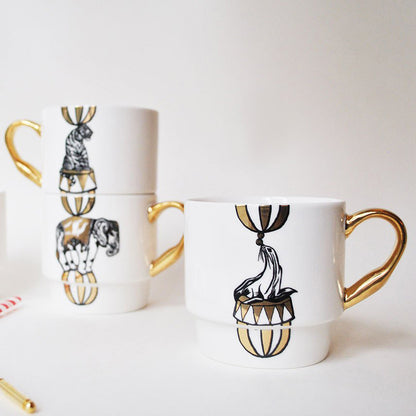 Circus mug stack