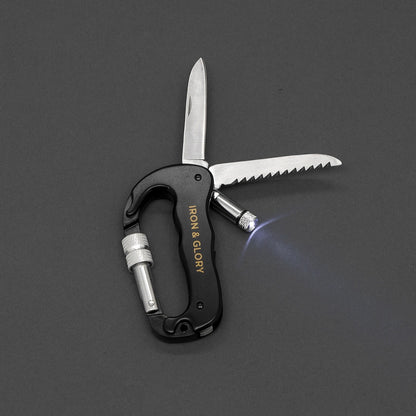 4-in-1 Carabiner tool 'Always Ready' Black