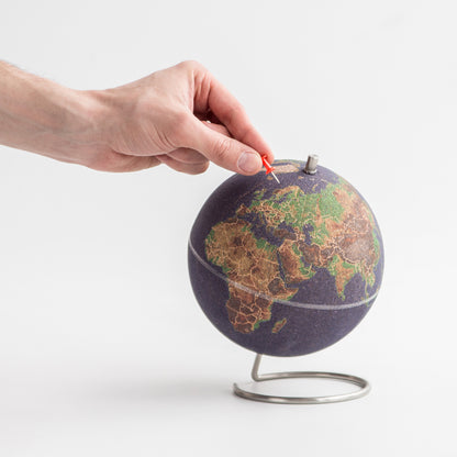 Coloured Cork Globe - Small