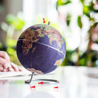 Coloured Cork Globe - Small