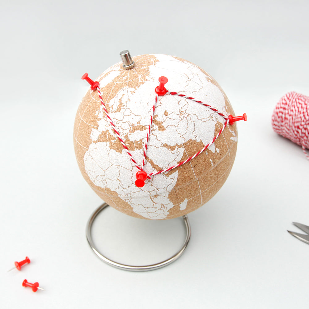 White Cork Globe - Small