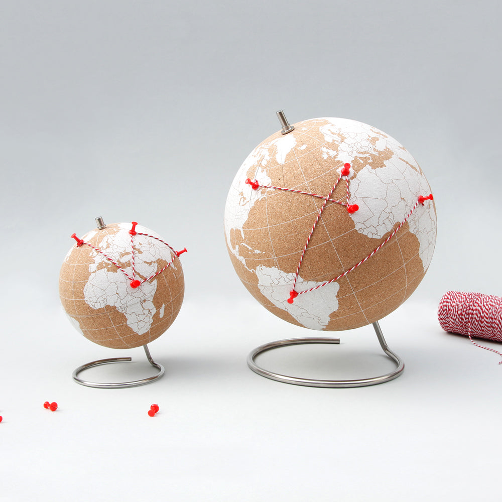 White Cork Globe - Small
