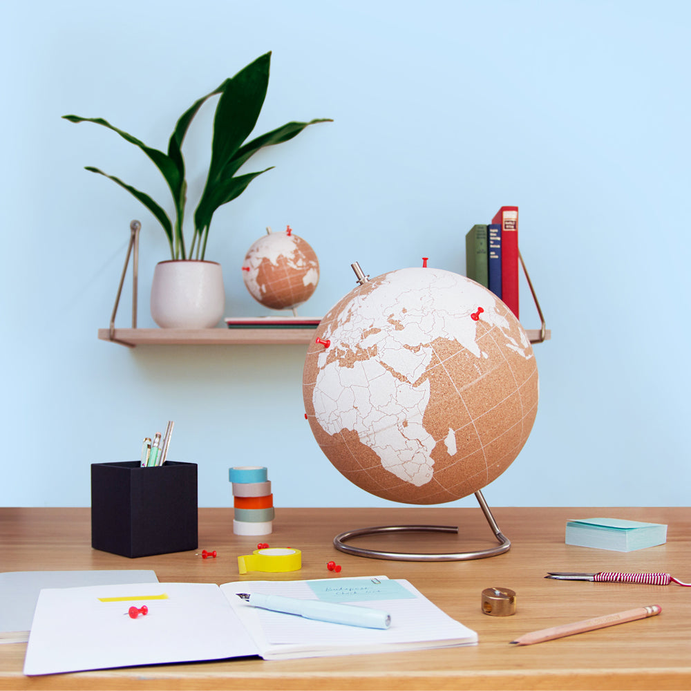 White Cork Globe - Large