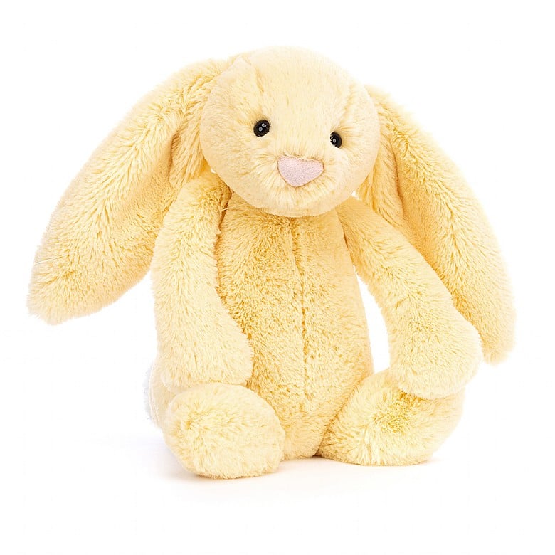 Bunny Soft Cuddly Toy Jellycat Bashful Lemon Yellow Medium